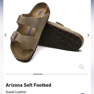 Birkenstock Arizona Suede Soft Footbed Sandals